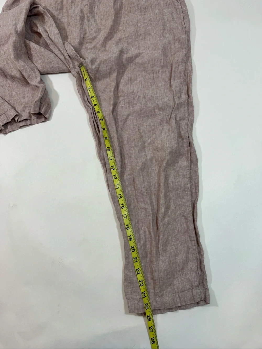 Quince European Linen Pants Vintage Pink Chambray